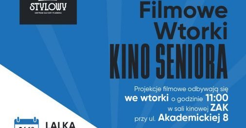 Zamojska Akademia Kultury zaprasza seniorów na październikowe pokazy filmowe w Zamościu. Seanse odbędą się we wtorki o godzinie 11.00, a w repertuarze znalazły się „Lalka”, „Czas, który nie nadszedł” i „Rozważna i romantyczna”.